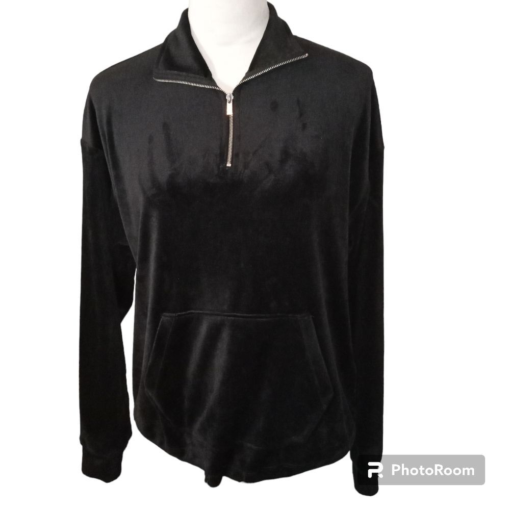 Garage black Velour Pullover Sweatshirt Size S